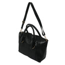 Women's Shoulder Bag in imitation leather Satchel Cross Body Tote Bag (Blac D2S3