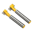 2Pcs Matched Keyhole Cutter Router Bit Set 6mm Shank Woodworking DIY Tools