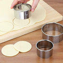 5pcs/Set Stainless Steel Round Circles Cookie Dessert Fruit Mould High quality