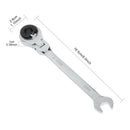 Tubing Ratchet Wrench Horn Spanners 72 Tooth Alloy Steel Repair Tool 10mm