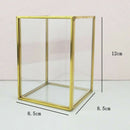 Glass Makeup Brush Holder Eyebrow Tweezers Lipstick Pencil Pen Cup Collection