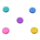 Colorful Round Plastic Cover Refrigerator Magnetic Buttons Stickers(Set of