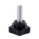 Locking screw, M10 x 30 mm, star grip, 40 mm diameter metal