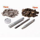 30pcs 15mm metal push button + fix tool for leather handbags S9V8