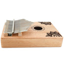 17 Key Kalimba African Solid Wood Thumb Finger Piano Sanza Mbira Calimba PlaF3D9