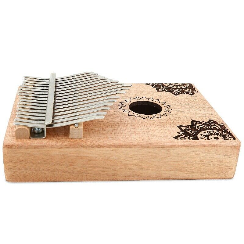 17 Key Kalimba African Solid Wood Thumb Finger Piano Sanza Mbira Calimba PlaF3D9