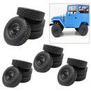 16Pcs RC Car Tire Tyres for WPL B14 B24 B24K C24 B36K Rock Crawler Accs