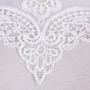 Fabric Lace Charming Flowers Collar Trim White Polyester Sewing Applique Crafts&