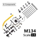 1:6 Scale M134 Minigun Gatling Machine Gun 16CM TERMINATOR For Action Figur W4C1