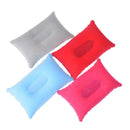 outdoor portable folding air inflatable pillow double sided flocking cushion FT