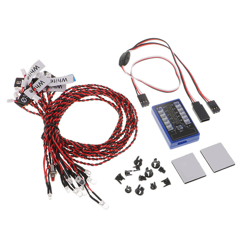 3pcs 1/10 RC Body Decor 12 LEDs Cable Box for HSP D90 RC4WD Accessories