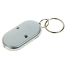 1PCS White LED Light Keys Finder Lost Thing Locator Whistle Sound Sensor A