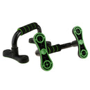 1 Pair Steel Push up Bars Chest Muscle Pushup Stands with Foam Grips Black