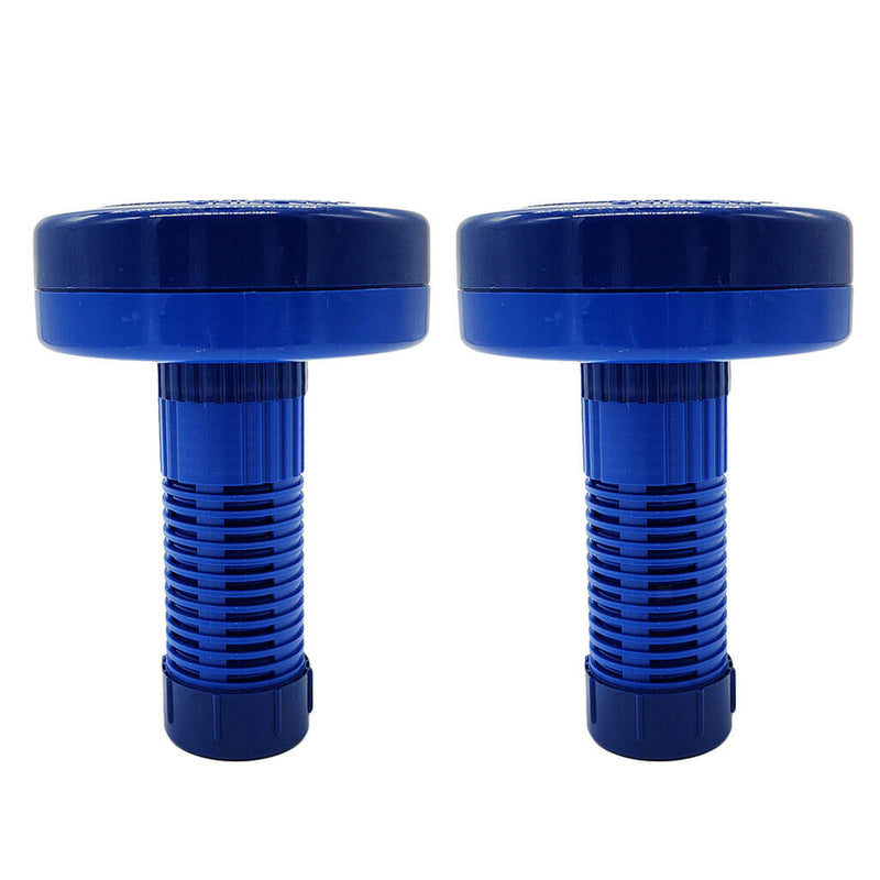 Floating Pool Chlorine Dispenser Adjustable Flow Vents Cap 1inch_Blue Modern