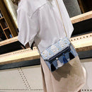 New Summer Retro Ethnic Style Simple Woven Tassel Chain Small Square Bag Bl