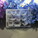 1 Pcs Cabochon Small Silicon Earring Necklace Pendant Mold For Epoxy Jewelr
