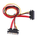 22-pin (7+15) Sata Male To Female Data And Power