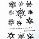 Snowflake Transparent Silicone Clear Rubber Stamp Cling Scrapbooking Card D N4E9