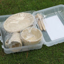 Outdoor Picnic Barbecue Portable Plastic Tableware Set Bowl Dish Cup Set Co