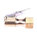 Straight Brass Car Tire Inflator Valve Stem Connector Air Chuck Lock On Clip 3CA