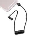 Monaural Headphone Air Tube Anti-radiation Earphone Stereo Headset Black