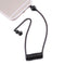 Monaural Headphone Air Tube Anti-radiation Earphone Stereo Headset Black