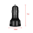 1x 3 Port USB Car Charger Adapter LED Display QC3.0 Fast Charging Accessories