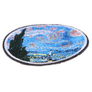 The star night painting embroidery iron on patches DIY clothes applique stickers