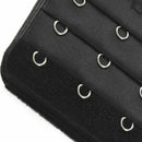 Black 5 Rows Hook and Eye Tape Extension Bra Strap Extender 5 Pcs for Women