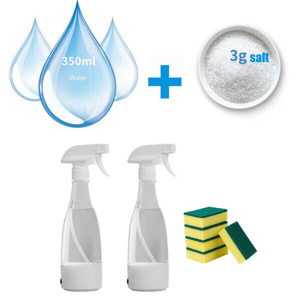 2x DIY Sodium Hypochlorite Generator Spray Bottle 84 Disinfection Machine
