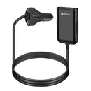 Car Back Clip QC3.0 Four USB Port Car Extension Cable Fast Charger
