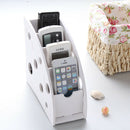 Diy Desk Remote Controller Storage Box Holder Tv Dvd Vcr Step Mobile Phone