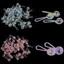 50pcs Mini Blue Rattle BABY SHOWER Party Favors CAKE TOPPERS DECORATIONS
