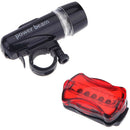 Outdoor 5 Led Bicycle Front Head light+Tail light Set Waterproof Lamp Flashlight