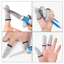 16x Safety Anti-Cut Finger Cots HPPE Finger Sleeve Cover for Gardening