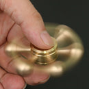 Six Angle Water Drop Gyro Finger Spinner Fidget Spinner(Golden)