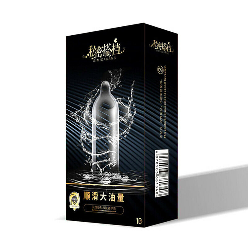 Hyaluronic Acid Water Soluble Smooth Large Oil Latex Condoms ContraceptivlyJ Bj