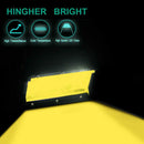 Truck Car Boat Offroad 5in 72W 24LED Yellow Lens Work Light Bar Spotlight Lamp