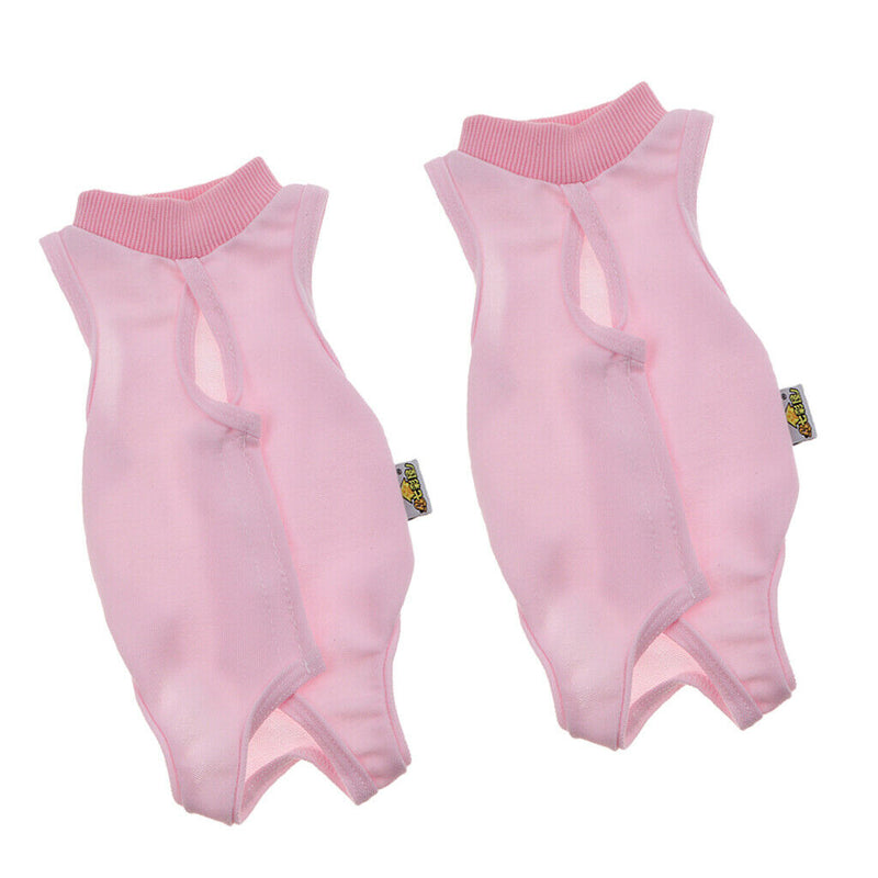 2x Recovery Suit for Cats Cotton Breathable Alternative for Cats and Dogs