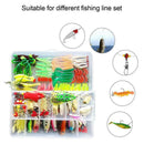 139PCS Fishing Lures Kit Set with Tackle Box Fishing Set Luya Bait L4Z8