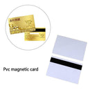 10pcs PVC PLASTIC BLANK WHITE CREDIT CARD 30 MIL With Stripe Magnetic Loco Z1G6