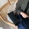 Fashion Women Handbag PU Leather Shoulder Shopping Bag Elegant Tote (Black)