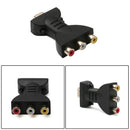 HDMI To 3 RGB RCA Video Audio Adapter AV Component Converter ABS Plug and  HXK