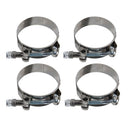4x 95-103MM Stainless Steel T- Clamps Turbo Intake Silicone Hose Pipe Clamps