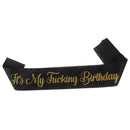 Birthday Satin Sash Funny Birthday Party Decorations Supplies for Women Girls FT