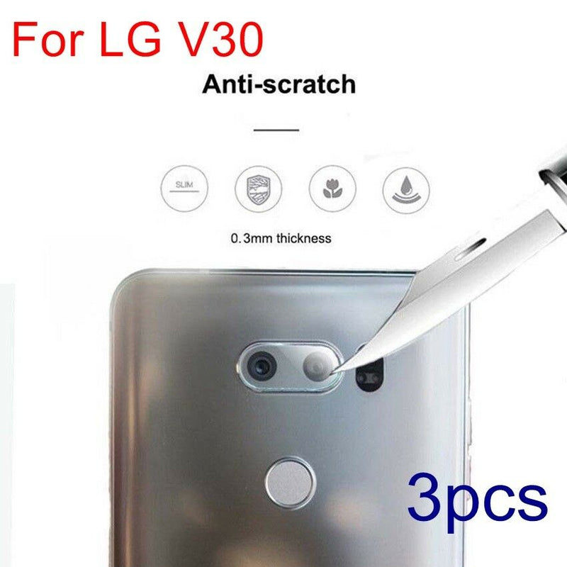 3PC Anti-Scratch Back Camera Lens Protector Film Guard Tempered Glass For LG V30