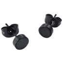 Jewelry Men's Earrings - 5mm Round Ear Studs, 2pcs (1 Pair) - Stainless Ste