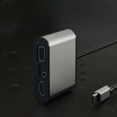 USB Type-C Hub USB 3.0 VGA Adapter Cable PD Charge Splitter for Macbook Pro