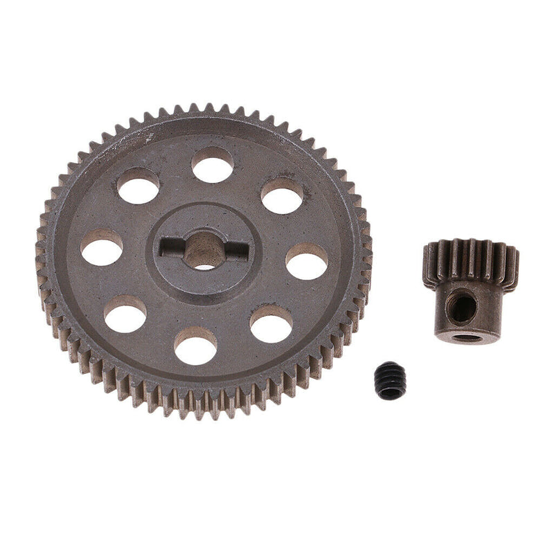 Metal Reduction Gear 64T + Motor Pinion 21T for HSP RC 94111 Upgrade Parts