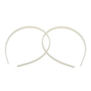 12 Plastic Ivory Hair Band Headband Tiara Base 0.39" HOT